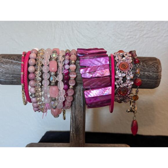 Thirteen Pink Theme Bracelets - Picture 1 of 4